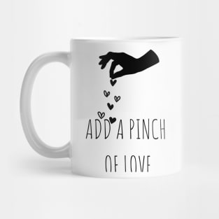 Add a pinch of love Cooking Couple Mug